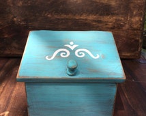 Popular items for painted recipe box on Etsy