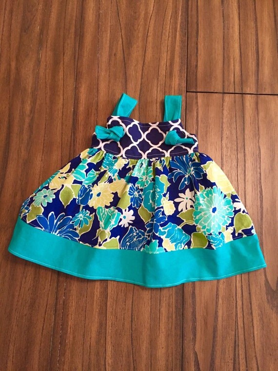 Knot dress girl knot dress by StitchesbyKeegs on Etsy