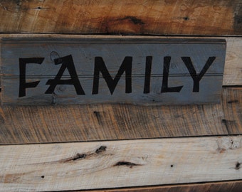 Popular items for wood family sign on Etsy