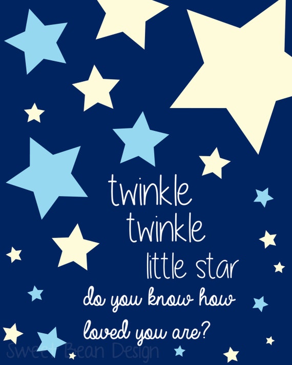 Items similar to Baby Boy, Twinkle Little Star, Digital Instant ...