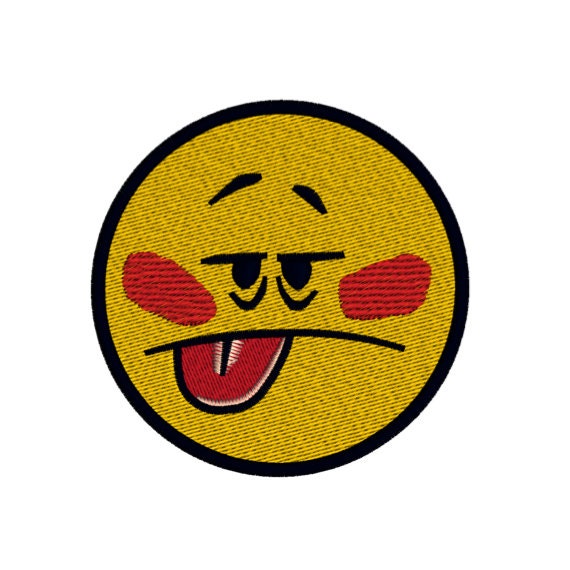 Emoji symbol 8 smiley face machine embroidery by zebrakingstitches Emoji symbol 8 smiley face machine embroidery by zebrakingstitches