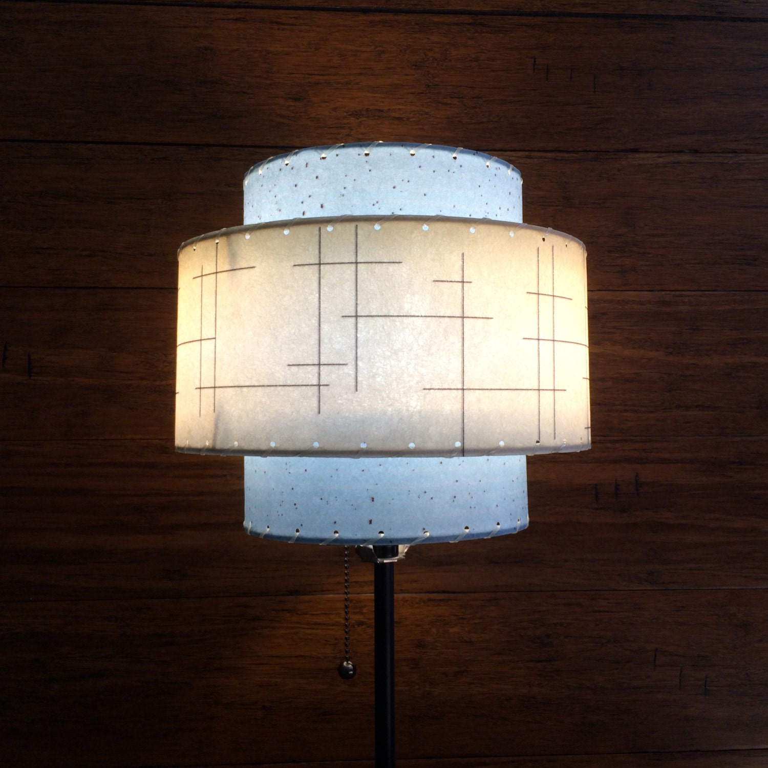 Mid Century Modern Style Fiberglass Lamp Shade by Modilumi