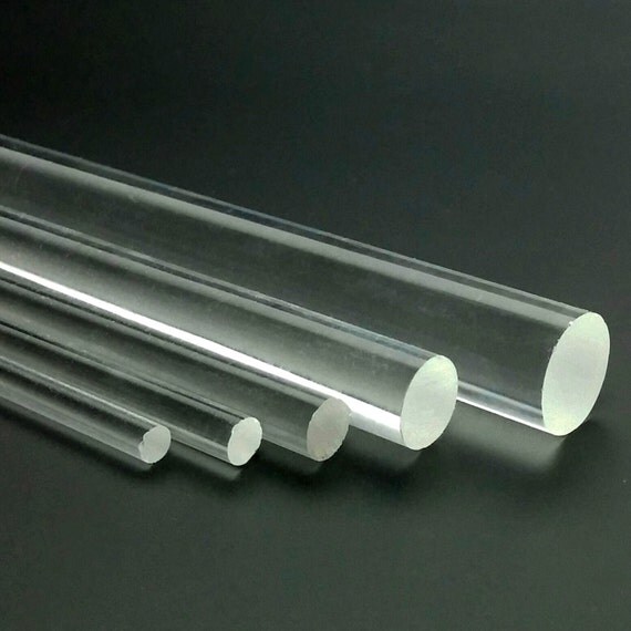 Acrylic Rod Ø3/810mm Clear Plexiglass by Virtualcreators on Etsy