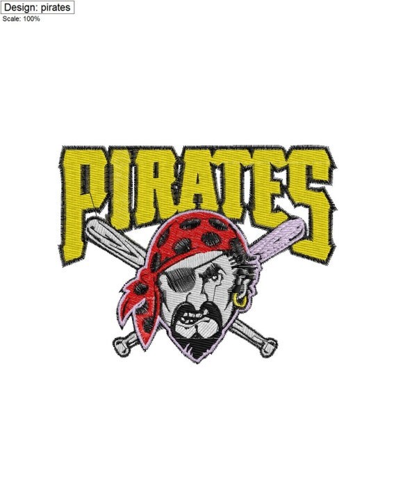 Pittsburgh Pirates Embroidery Design by LOTSofEMBROIDERY on Etsy
