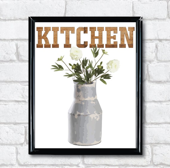 Kitchen art Farmhouse Digital Download artwork in 8x10 and 5x7