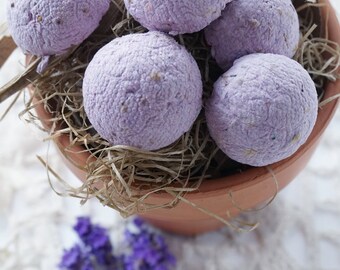 Sale Free Shipping Unique Favors 50 Plantable Wildflower Seed Caps Boho Rustic Garden Wedding Shower Purple Favors Seed Bombs Gifts