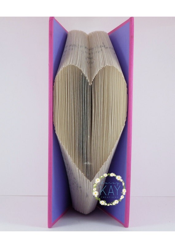 small heart book folding pattern instant download pdf 98