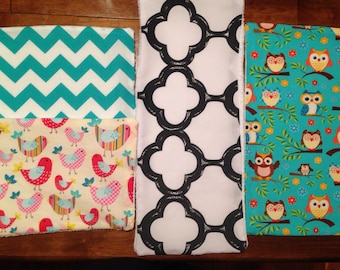 Baby burp cloths (3)
