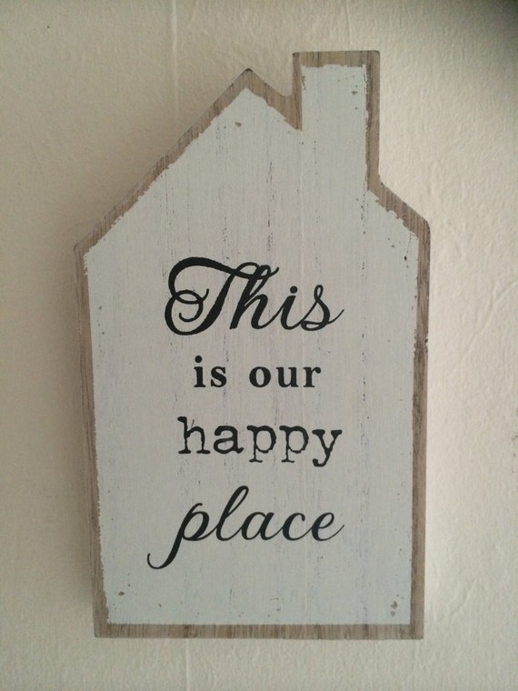 Shabby Chic Wooden Wall Plaque by on Etsy