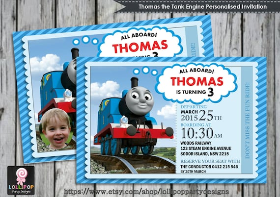 Thomas The Tank Engine Birthday Invitations Printable 7