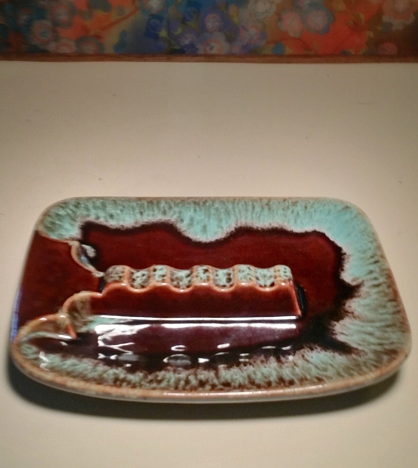 Large Ceramic Ashtray Vintage 1970s Mid Century by modpodlove