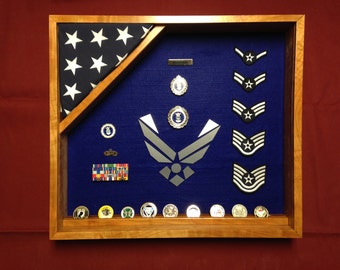 Air force shadow box | Etsy