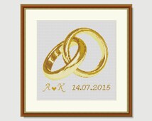 wedding ring cross stitch