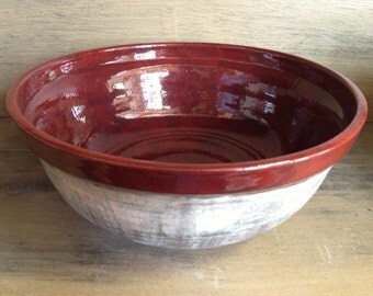 Large Pottery Mixing/Serving Bowl