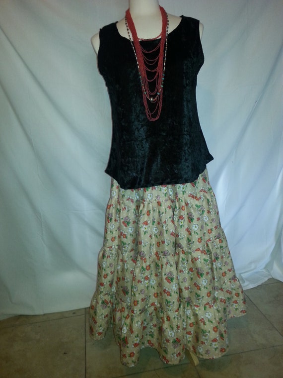 Traditional Navajo Women's Skirt 4 tiered