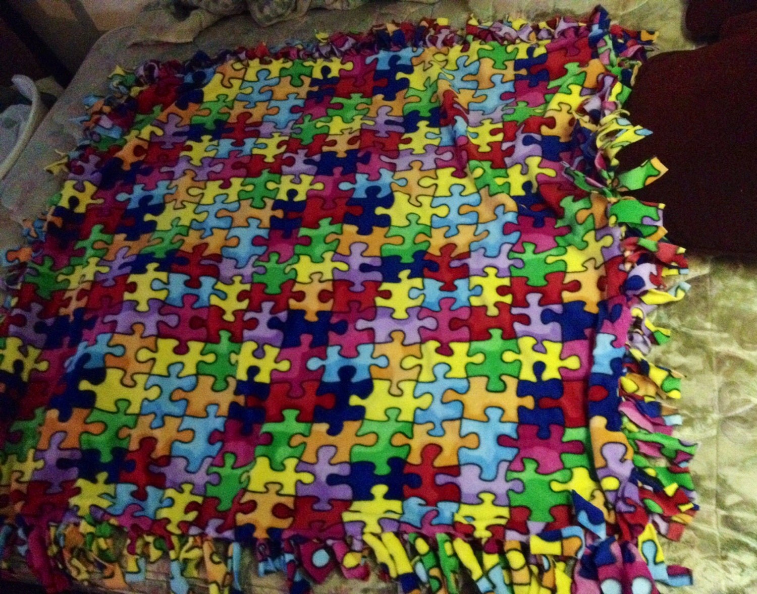 Autism Adult Blanket by AngelaAutismCreation on Etsy
