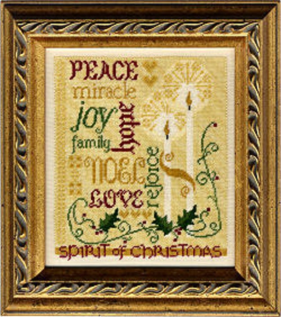 Items similar to Spirit of Christmas Cross stitch kit by Erica Michaels