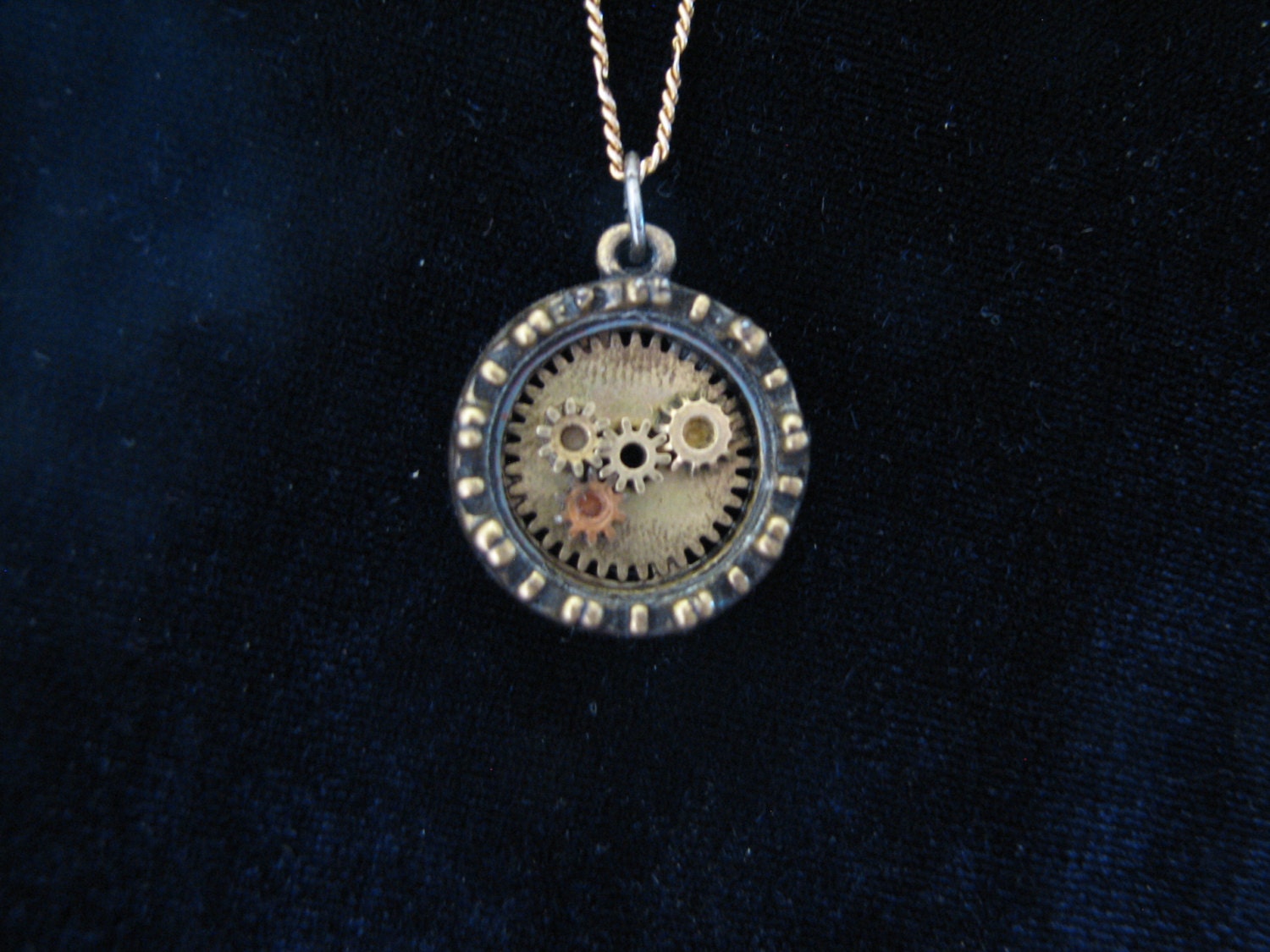 Steampunk Gears Circular Pendant steampunk buy now online