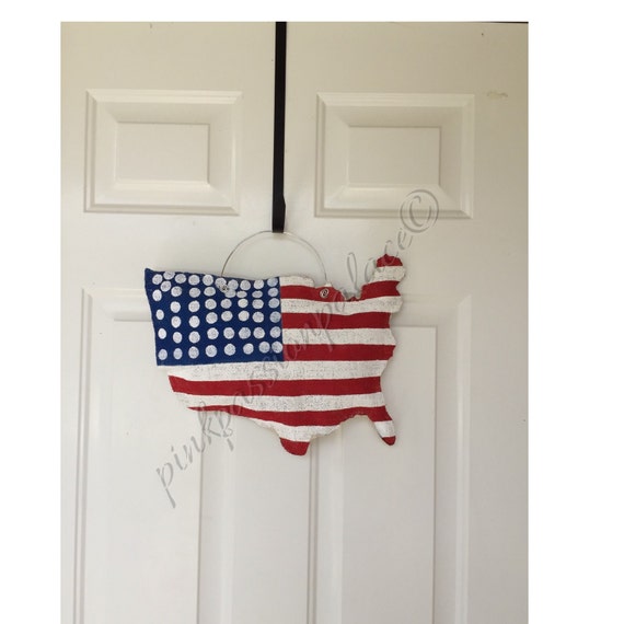 American Flag Door Hanger