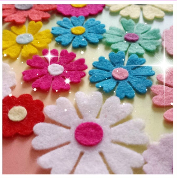 Pretty Layered Flower Packs Die Cut Craft by PrettyDieCuts on Etsy