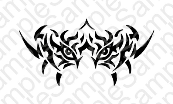 Download Tiger Eyes Silhouette Inspired SVG and DXF Cut by BrocksPlayhouse
