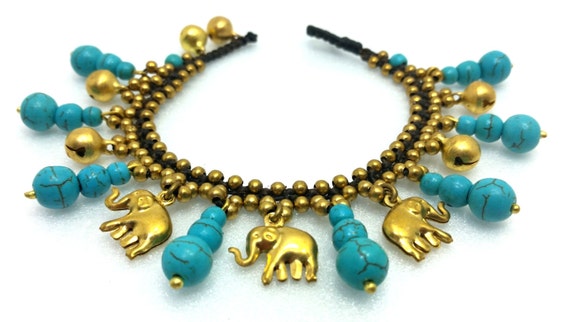 Hmong elephant bracelet / elephant bracelet by ThaiHandmadeSociety