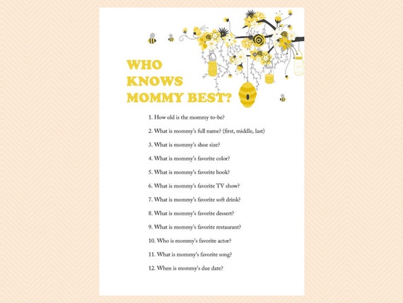 know shower do mommy daddy well you how game and baby do well by mommy mom Who knows you best how MagicalPrintable know