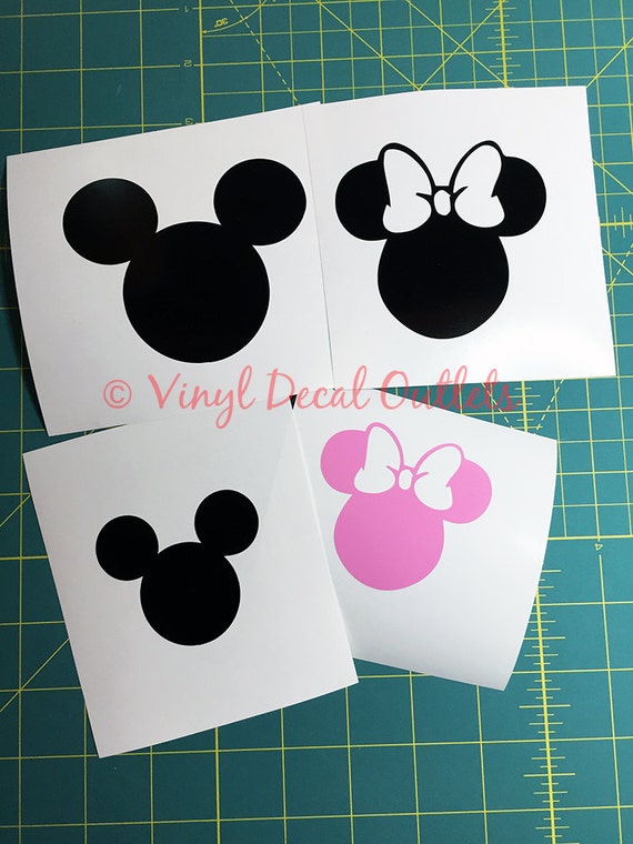 Disney Family Car Decal Set Mickey Mouse by VinylDecalOutlets