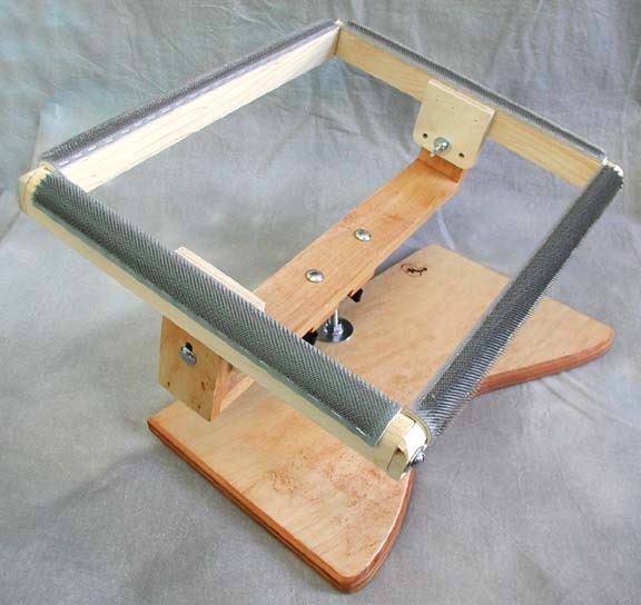 Rug Hooking Lap Stand with 11 x 14 hooking area swivel top