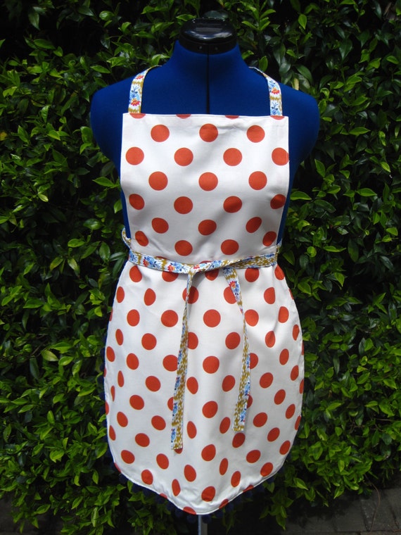 Polka Dot Delight Apron by SeeBooSew on Etsy