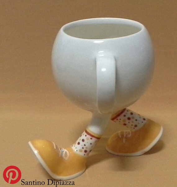 Walking Tea Cup / Coffee Cup by Santino and Co by SantinoandCo