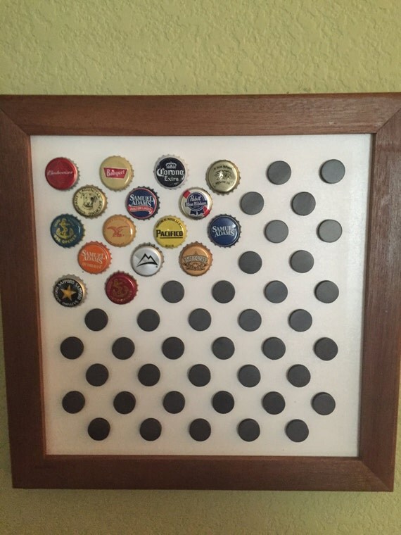 Bottle cap collectors display 55 by on Etsy