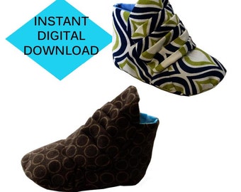 Pleated Baby Bootie Sewing Pattern- PDF tutorial