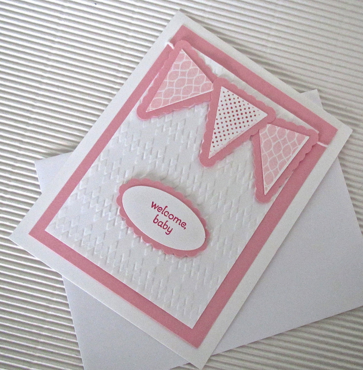 Elegant 50 Welcome Card Handmade