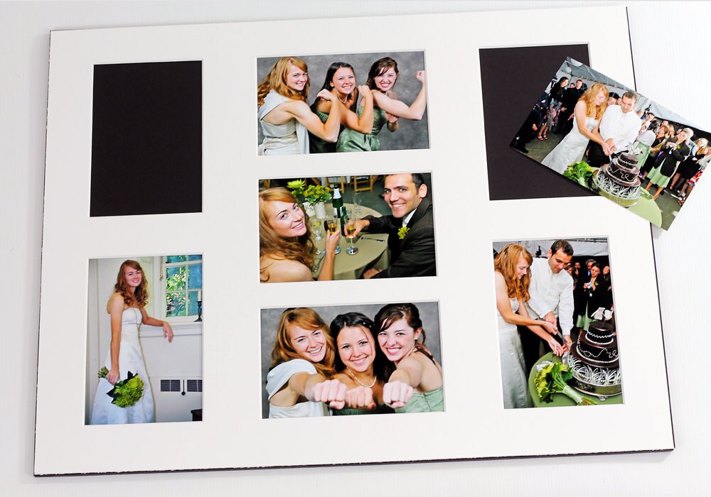 Collage / Grouping Photo Mat Fits 16x20 Frame Multi