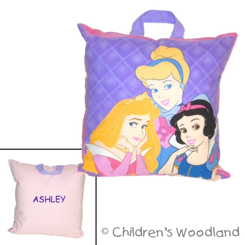 TRAVEL PILLOW for GIRLS Personalized Made From Disney