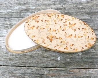 Antique 1900/1930 French cardboard box dragees box sweets box oval