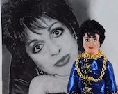 Liza Minnelli Doll Miniature Fan Art Famous Singer Broadway Liza Minnelli Doll Miniature Fan Art Famous Singer Broadway