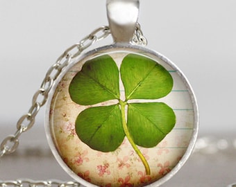Four leaf Clover jewelry , Lucky clover leaf necklace , good luck jewelry, shamrock necklace , clover necklace, saint patrick's day jewelry