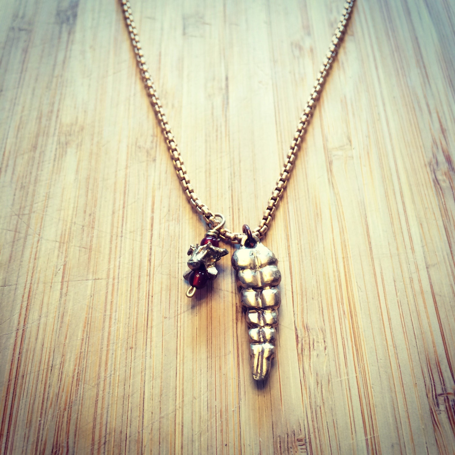 Rattlesnake tail cast in bronze with a cast by LaurenChecchio