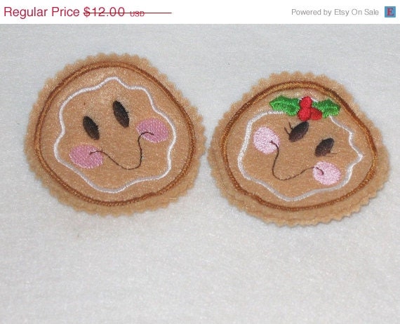 SALE Christmas boy and girl Gingerbread sucker covers set of 6 Quantity discount Great party favors Il_570xn