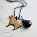 Black Sheep Necklace Onyx Spinel Lamb Pendant