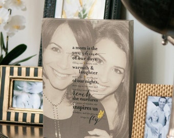 Gift for Mom, mom art print // A special art print featuring your photo ... // Choice of Art Print or Canvas Print // H-Q09-1PS ZZ1