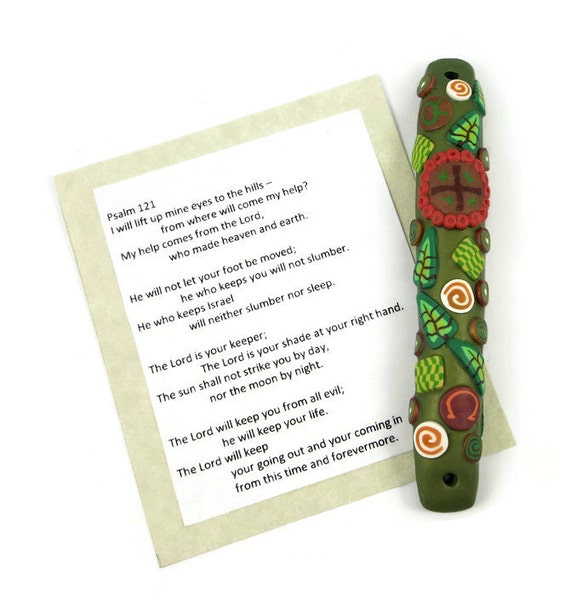  Christian Home Blessing Case with Psalm Scroll Handmade