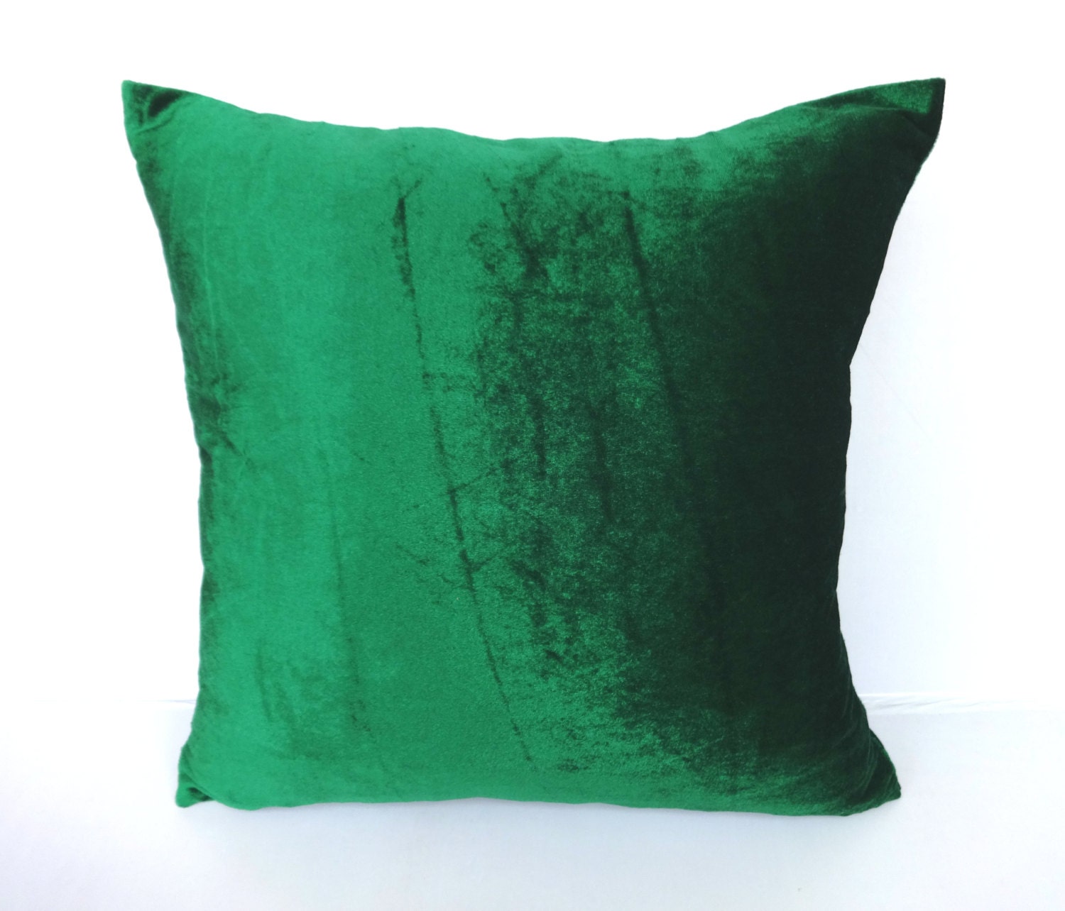  Green  velvet  pillow  cover Kelly green  velvat pillow  