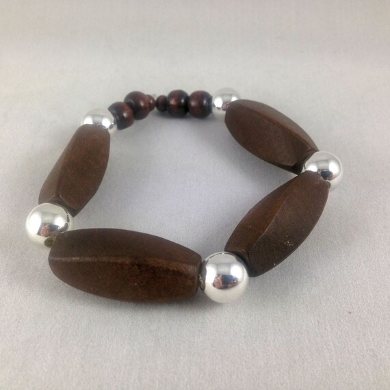 Espresso Wood Stretch Bracelet Wood & by timelessinspirations