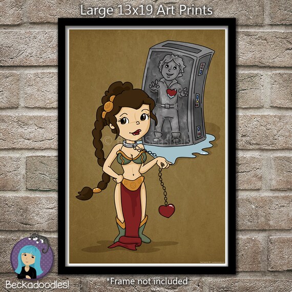 slave leia carbonite