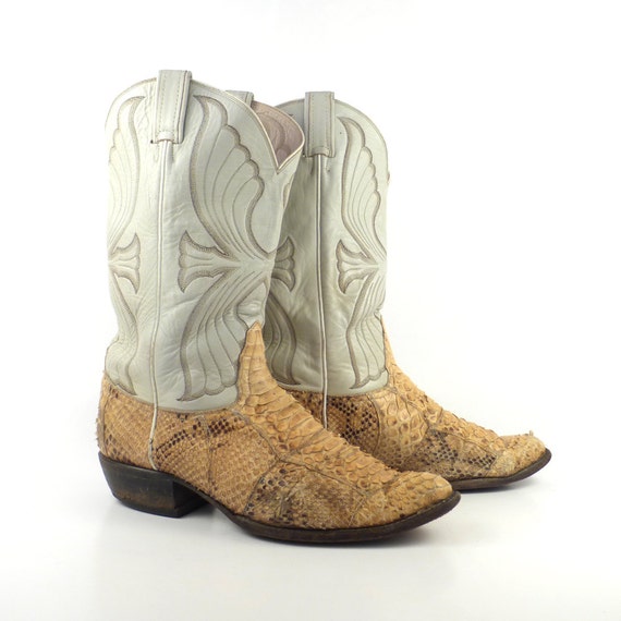 snakeskin cowboy boots for men