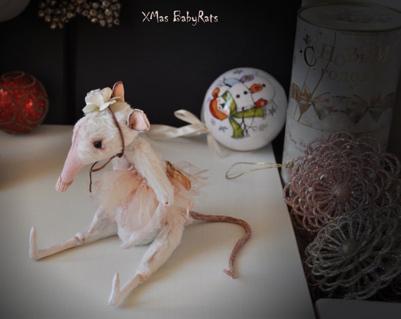 white rat soft toy