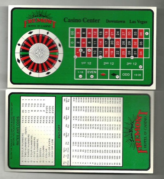Rate Card Casino